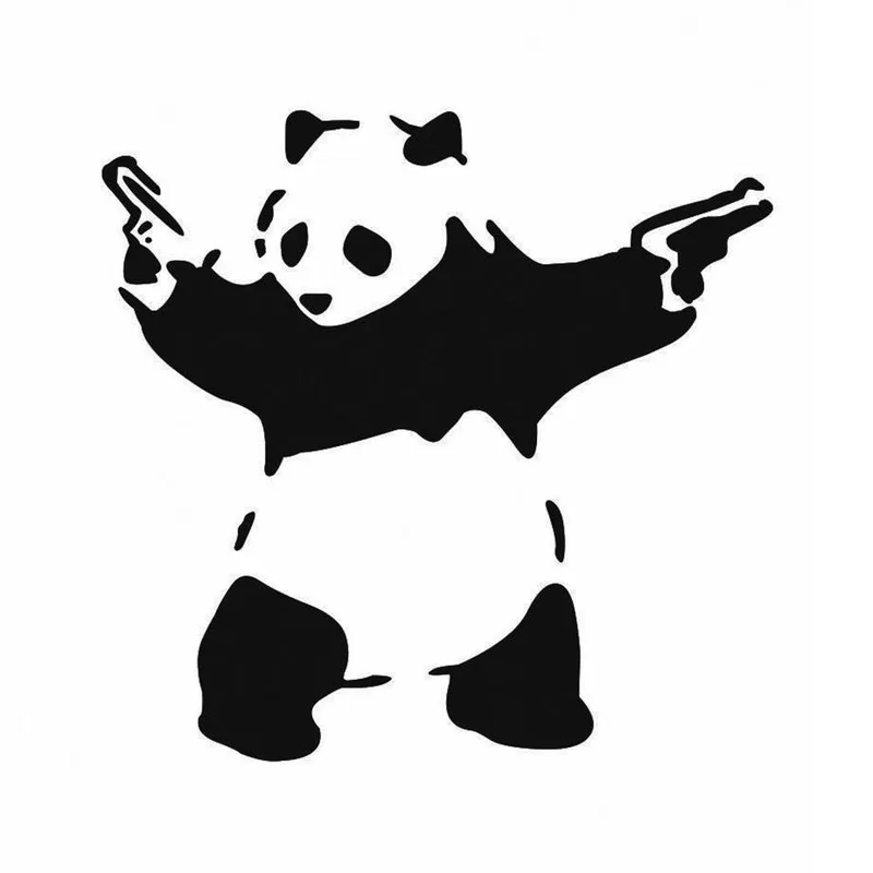 

Cartoon Panda Animal Vinyl Decal Sticker Auto Car Window Wall Bumper Decor