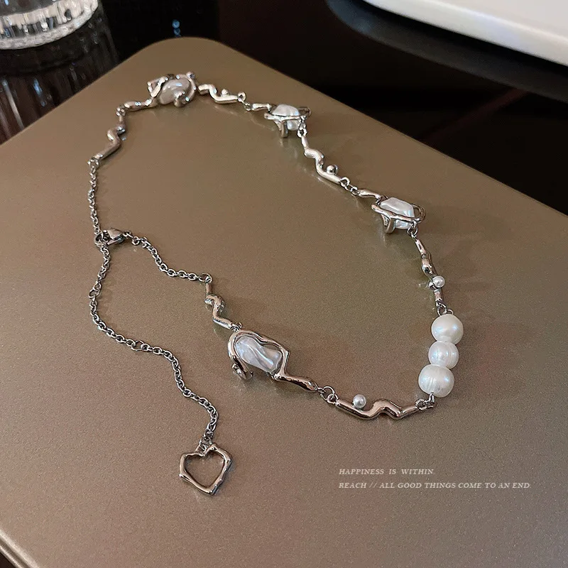 Новое жемчужное ажурное ожерелье с бахромой для влюбленных холодным ветром