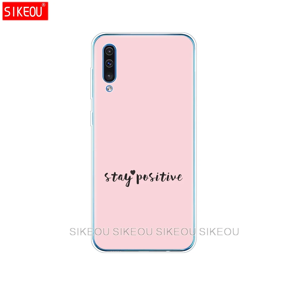 Чехол для Samsung Galaxy A50 силиконовая мягкая прозрачная задняя крышка из ТПУ телефона
