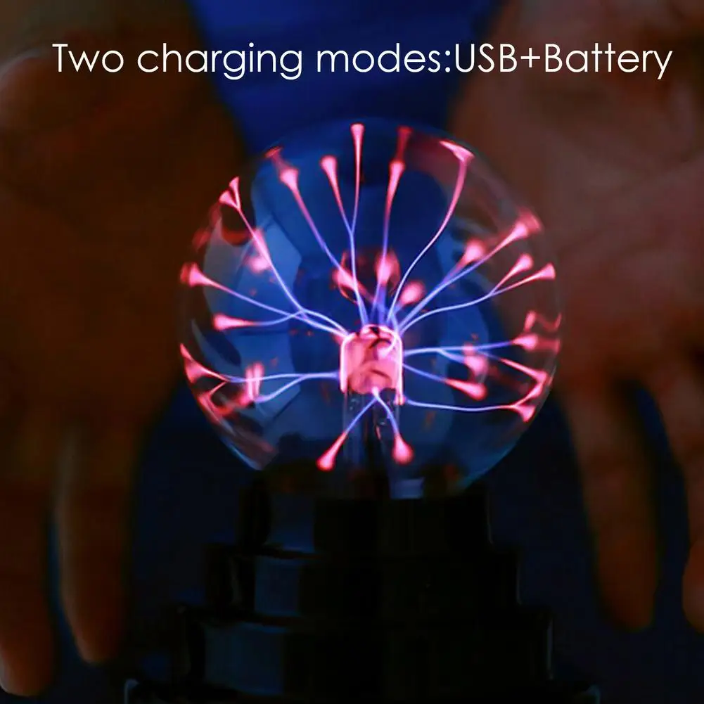 Плазменный шар с USB-разъемом электростатический Сферический светильник