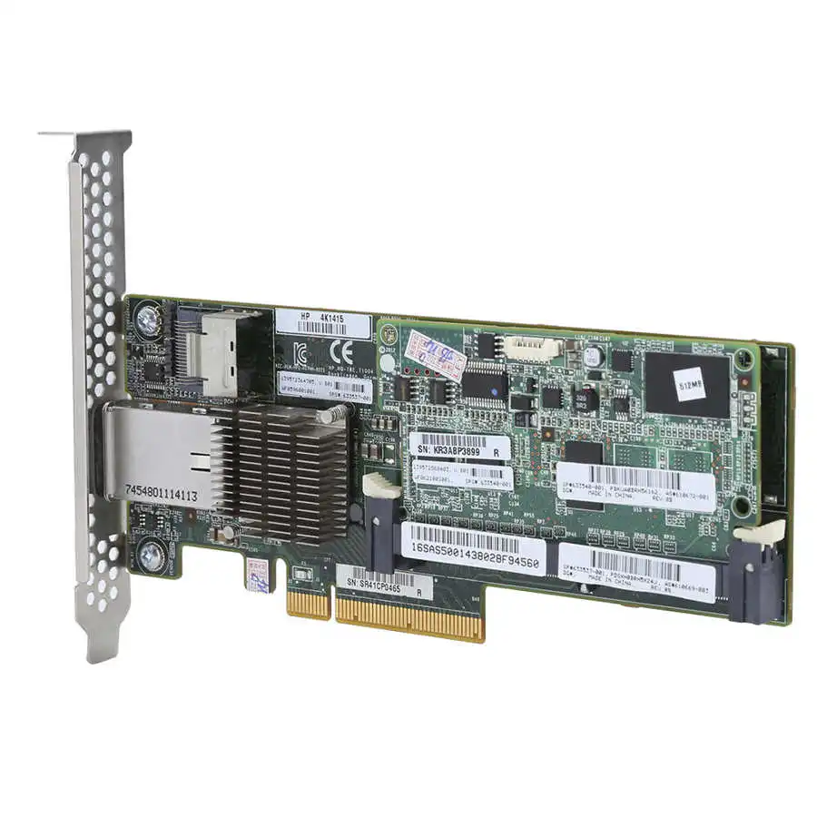 Для HP Smart Array P222 Card 6 ГБ/сек. скорость передачи 512MB Cache PCIe для контроллера SAS 633537-001 |