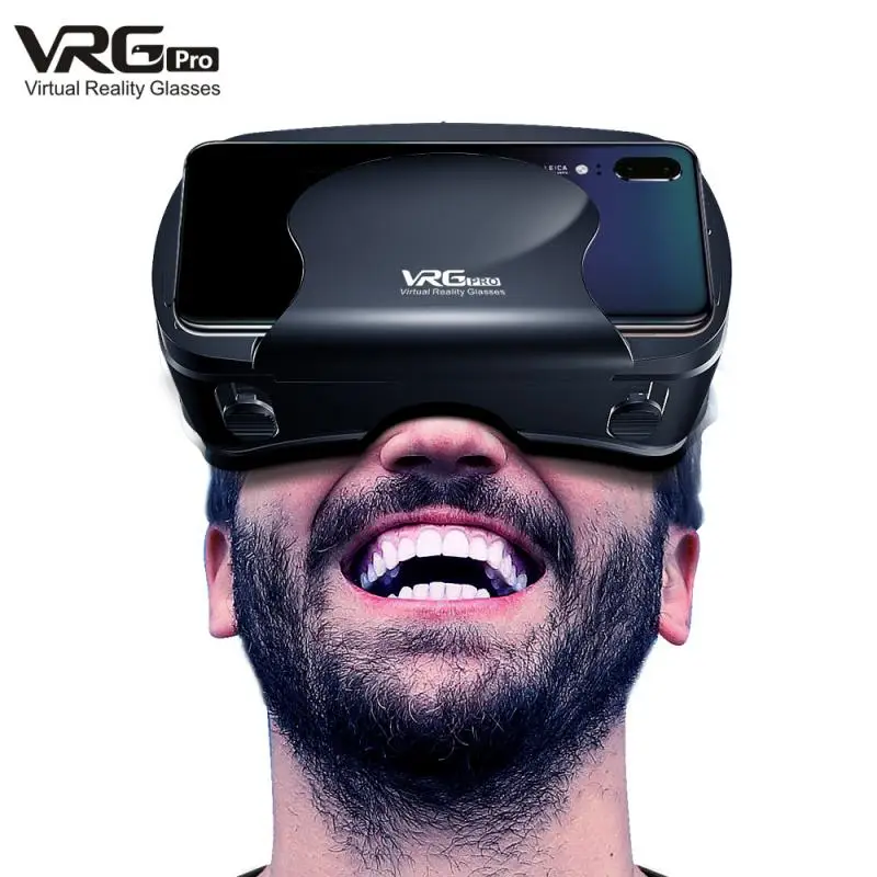 

New Portable Fashion VRG Pro 3D VR Glasses Virtual Reality Full Screen Visual Wide-Angle VR Glasses For 5-7 Inch Phone