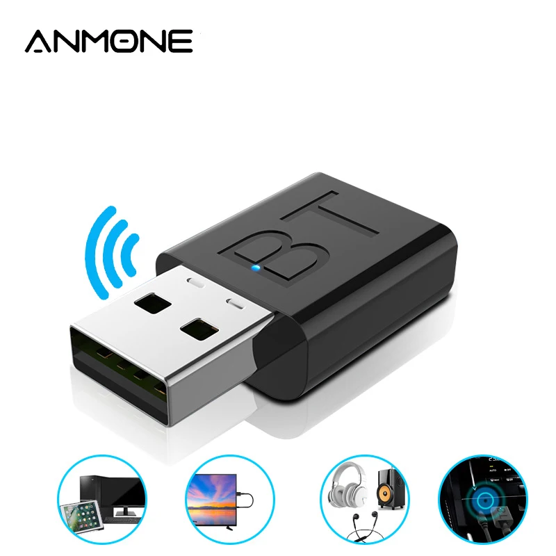 

New USB Bluetooth 5.0 Audio Receiver Transmitter Car AUX Cable Kit Bluetooth Transmitter For TV PC Wireless Adapter For Car