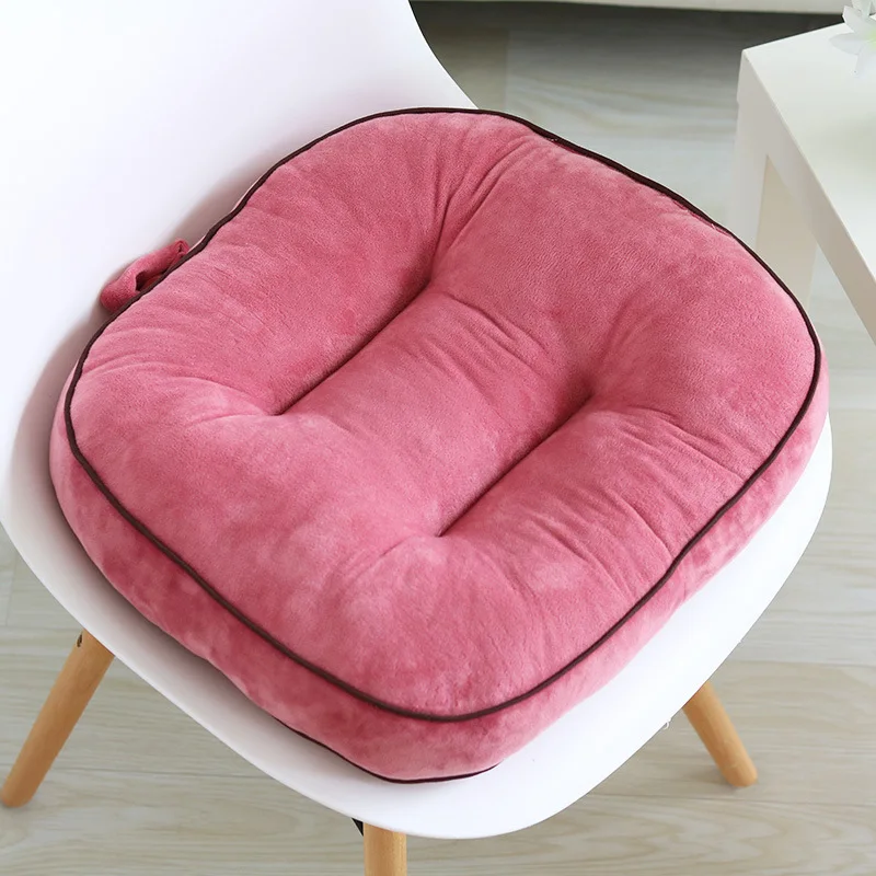 Fluffy Square Seat Pad for Home Comfort Car Sit Mat Soft Office Seat Cushion Floor Pillow Thickened Chair Cushion