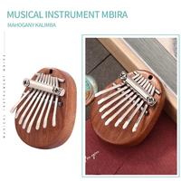 mini 8 keys kalimba percussion musical instrument wood kalimba musical instrument mahogany thumb finger piano