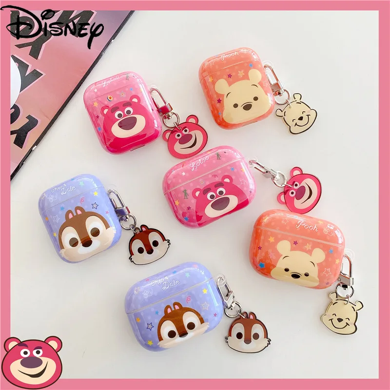 

Disney Lotso for Apple AirPods 1/2 Pro3 Generation Bluetooth Compatible Wireless Headset Protective Cover Cute Cartoon