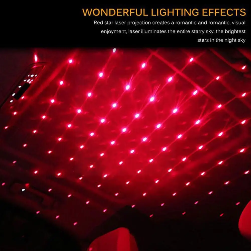 

1pcs Usb Night Light Projector Usb Star Light Night Ambient Roof Light Atmosphere Lamp Lights Decoration Lights Car Lamp L7Y6
