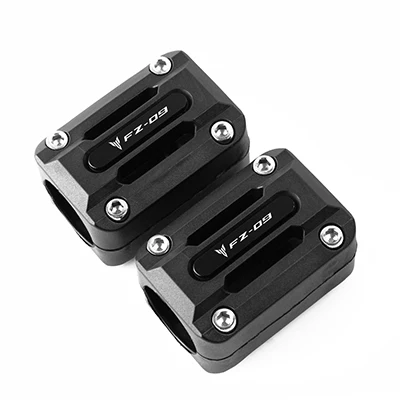 BLACK FZ-09 1 пара для Yamaha MT09 Tracer FZ09 FJ09 MT-09 MT 09 двигателя мотоцикла защитный кожух декоративный бампер блок - Цвет: BLACK FZ-09