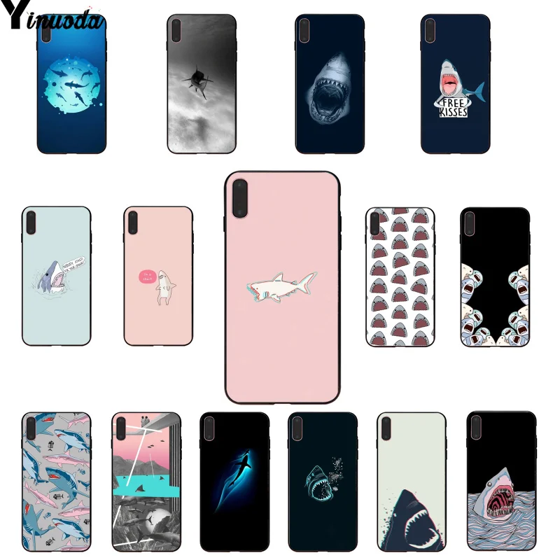 

Animal Hockey Shark Coque Shell Phone Case for Apple iPhone 8 7 6 6S Plus X XS MAX 5 5S SE XR 11 11pro