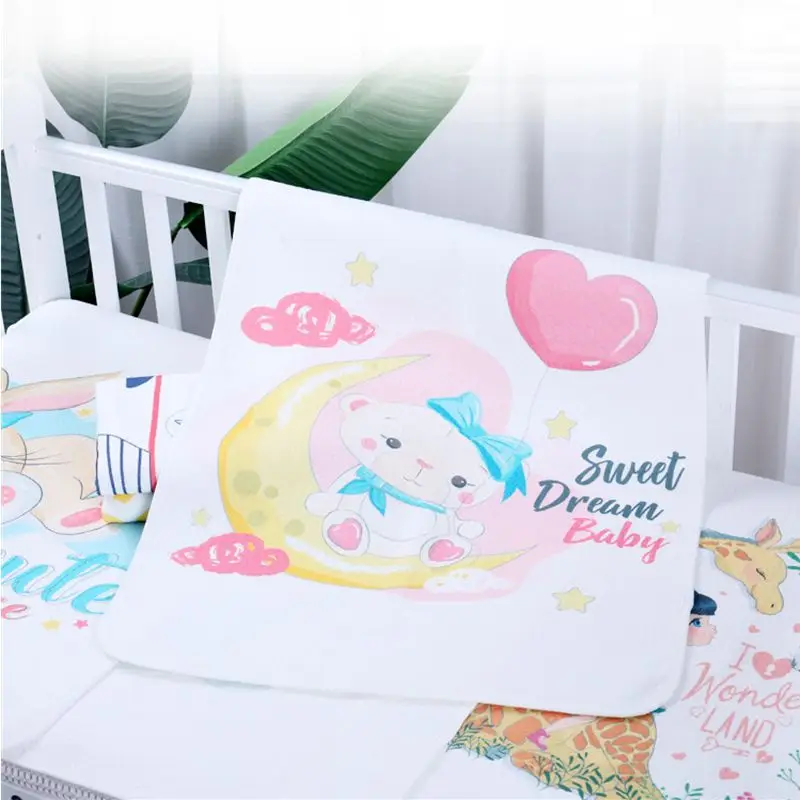 

Многоразовые Детские пеленальные коврики, накидка, детский матрас, подгузник, подгузник для новорожденных, хлопковые, водонепроницаемые, пеленальные, Flool, игровой коврик