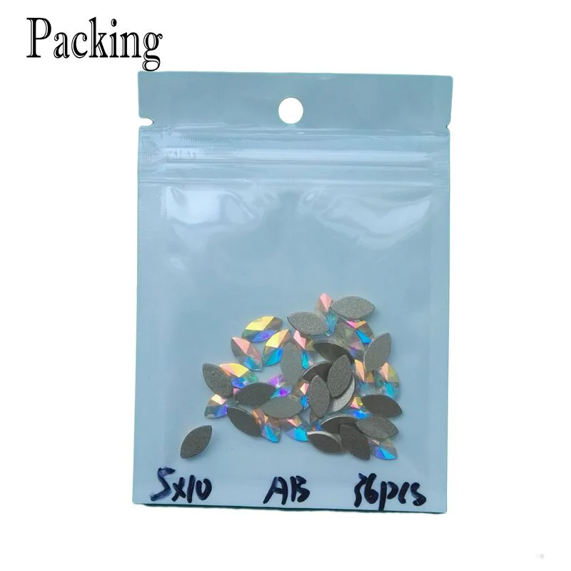

CTPA3bI 100pcs Crystal AB Bear Nail Art Rhinestones Glitter Non Hotfix DIY Garment Nail Decoration Scrapbook Rhinestones 3D
