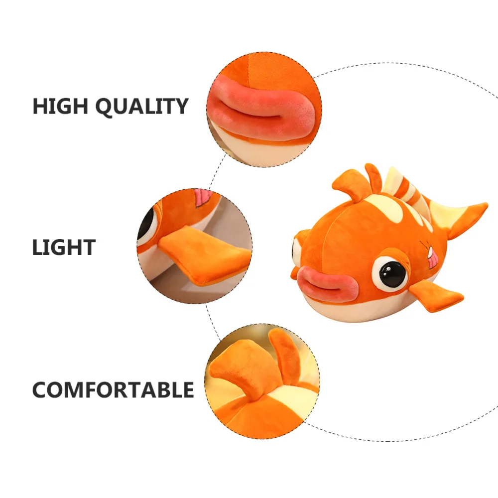 

Big Mouth Fish Design Children Festival Gift Kids Plaything (Orange)