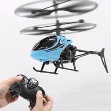 Mini RC Infrared Induction Remote Control RC Toy 2CH Gyro Helicopter RC Drone Flying Robot for boy K