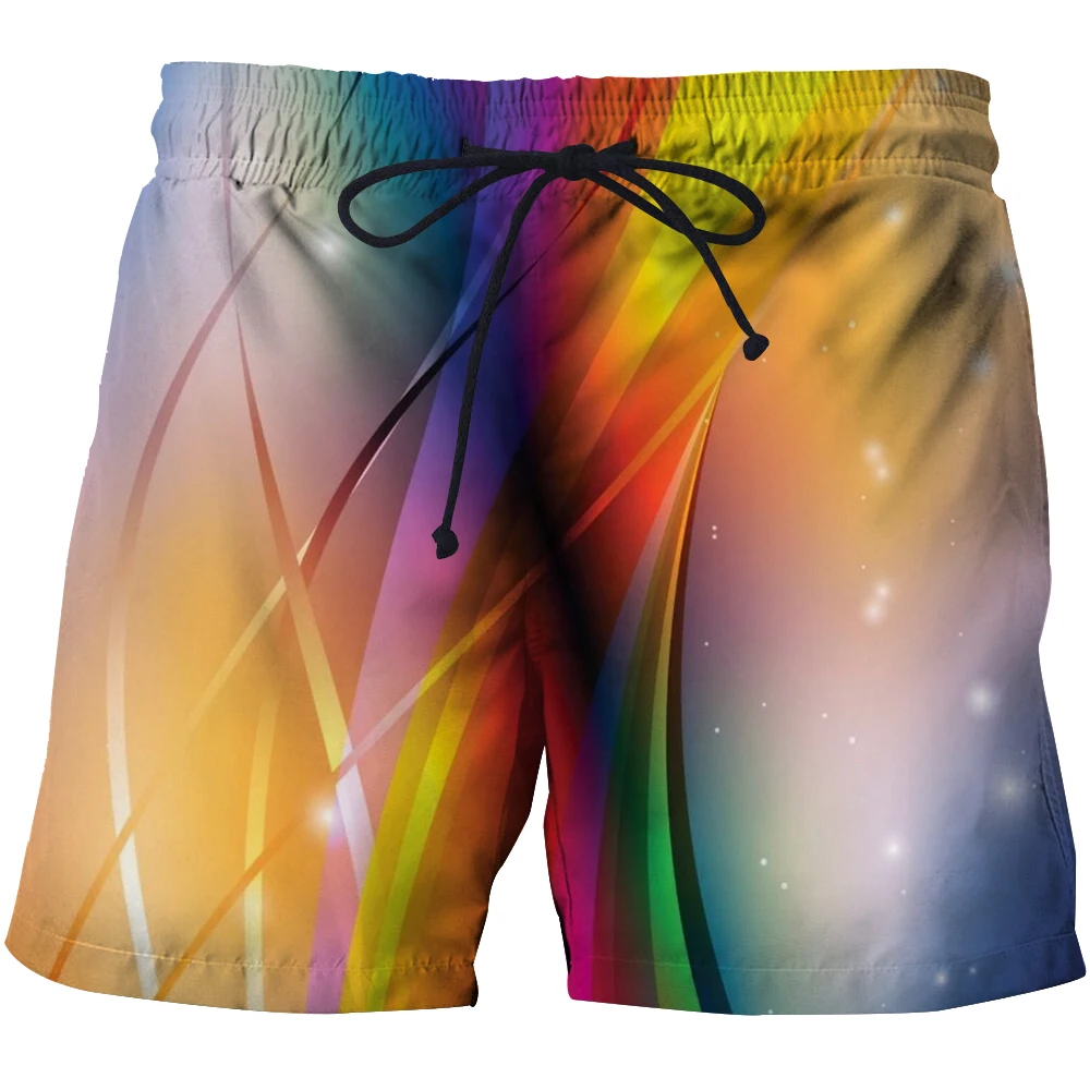 

3D printed men's beach pantsSummer surf shorts Men's trendy sports shorts Unisex shorts Fashion casual quick-drying shorts