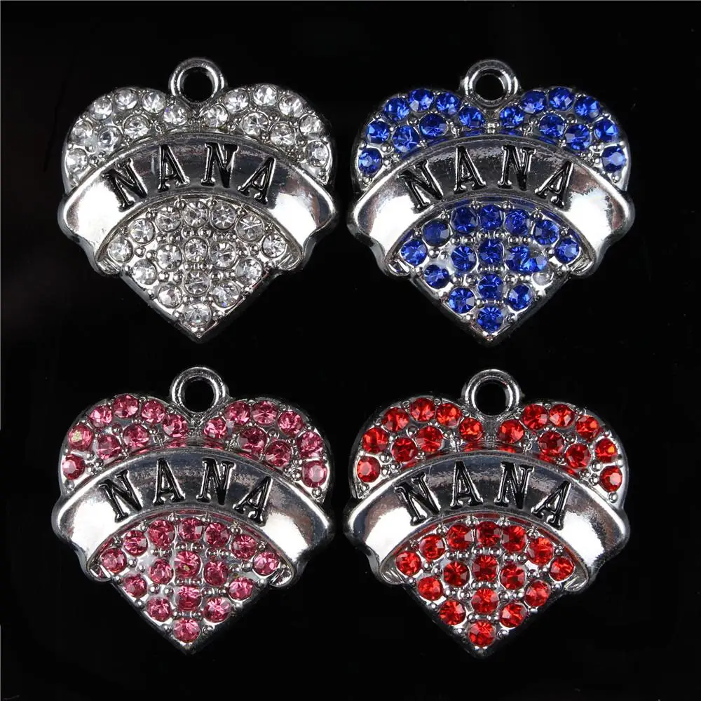 Очаровательная подвеска с буквами и кристаллами 5 шт.|Шармы| |