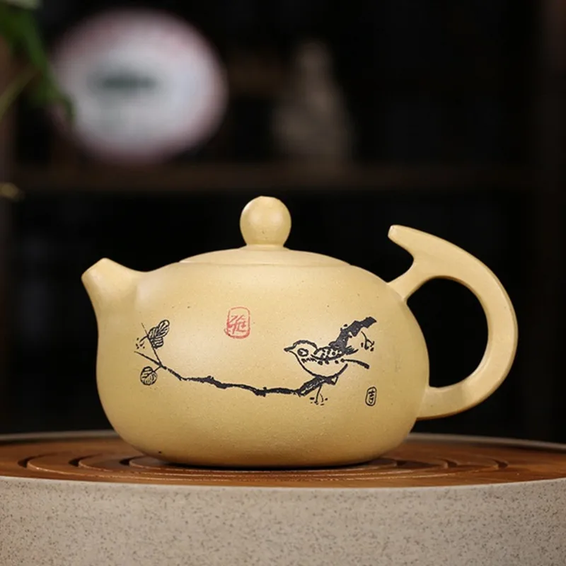 Традиционный чайник из фиолетовой глины NLSLASI Yixing ручной работы чайный Xishi чайная