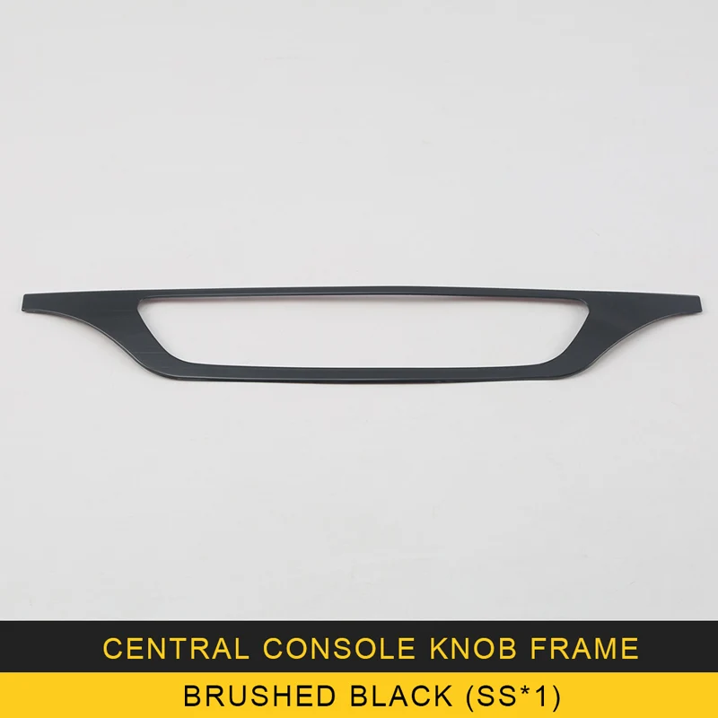 Brushed blackX1SS Для Audi Q5 FY аксессуары для салона автомобиля центральная консоль рамка для переключателей, крышка, накладка, наклейка хром - Название цвета: Brushed blackX1SS