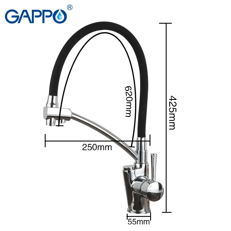GAPPO Kitchen Faucets Brass Drinking Water Filter Sink Faucet with Purification Features Mixer Tap | Обустройство дома