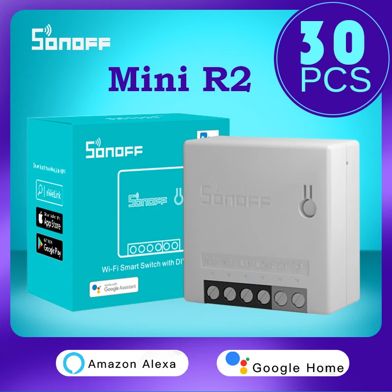 Оригинальный 1 30 SONOFF mini r2 умный переключатель diy wifi беспроводной таймер