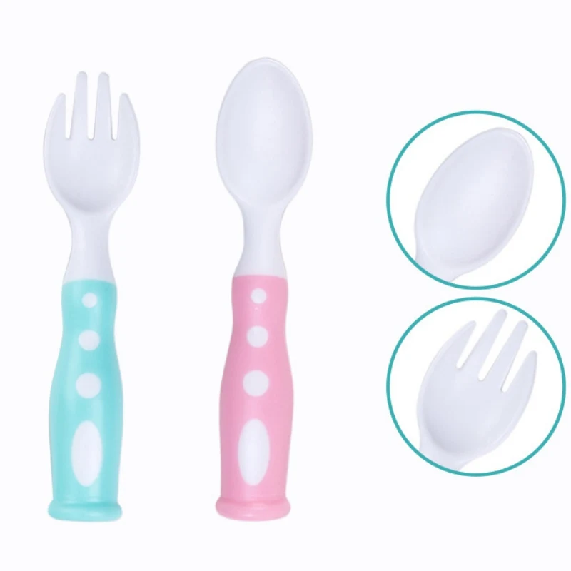Juego de utensilios de pl&aacute;stico para ni&ntilde;os peque&ntilde;os, cucharas sin BPA aptas para lavavajillas, cubiertos de pl&aacute;stico de colores brillantes, Gr-5
