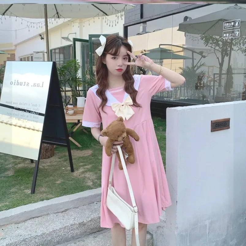 Летнее платье для выпускного в японском студенческом стиле Корейская школьная