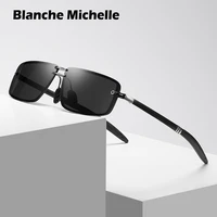 high quality vintage mens rectangular polarized sunglasses uv400 brand design sun glasses men driving sunglass 2022 with box