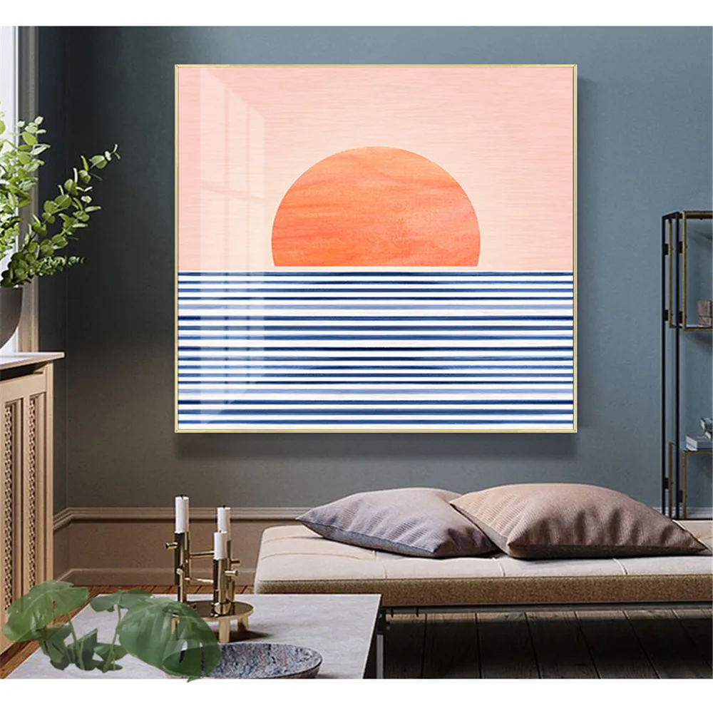 Современная Минималистичная Настенная картина в скандинавском стиле живопись