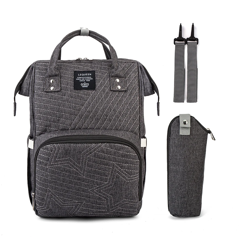

Canvas Large Size Mommy Meternity Diaper Nappy Stroller Bag Large Capacity Backpack For Traveling Babe Care Nursing Bag