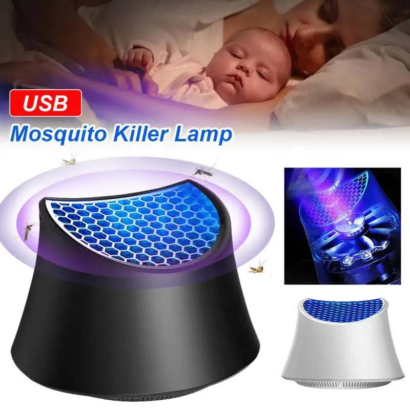 

1Pc Wall-Mounted Mosquito Killer Lamp USB LED Photocatalyst Electric Shock Bug Zapper Wall Hanging Standing Insect Trap For Home