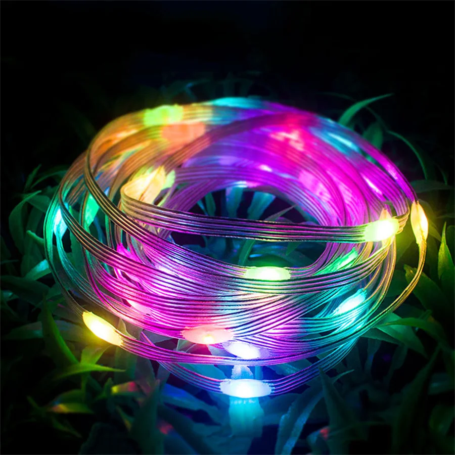 Гирлянда для рождественской елки 10 м 100 светодиодов Bluetooth управление через