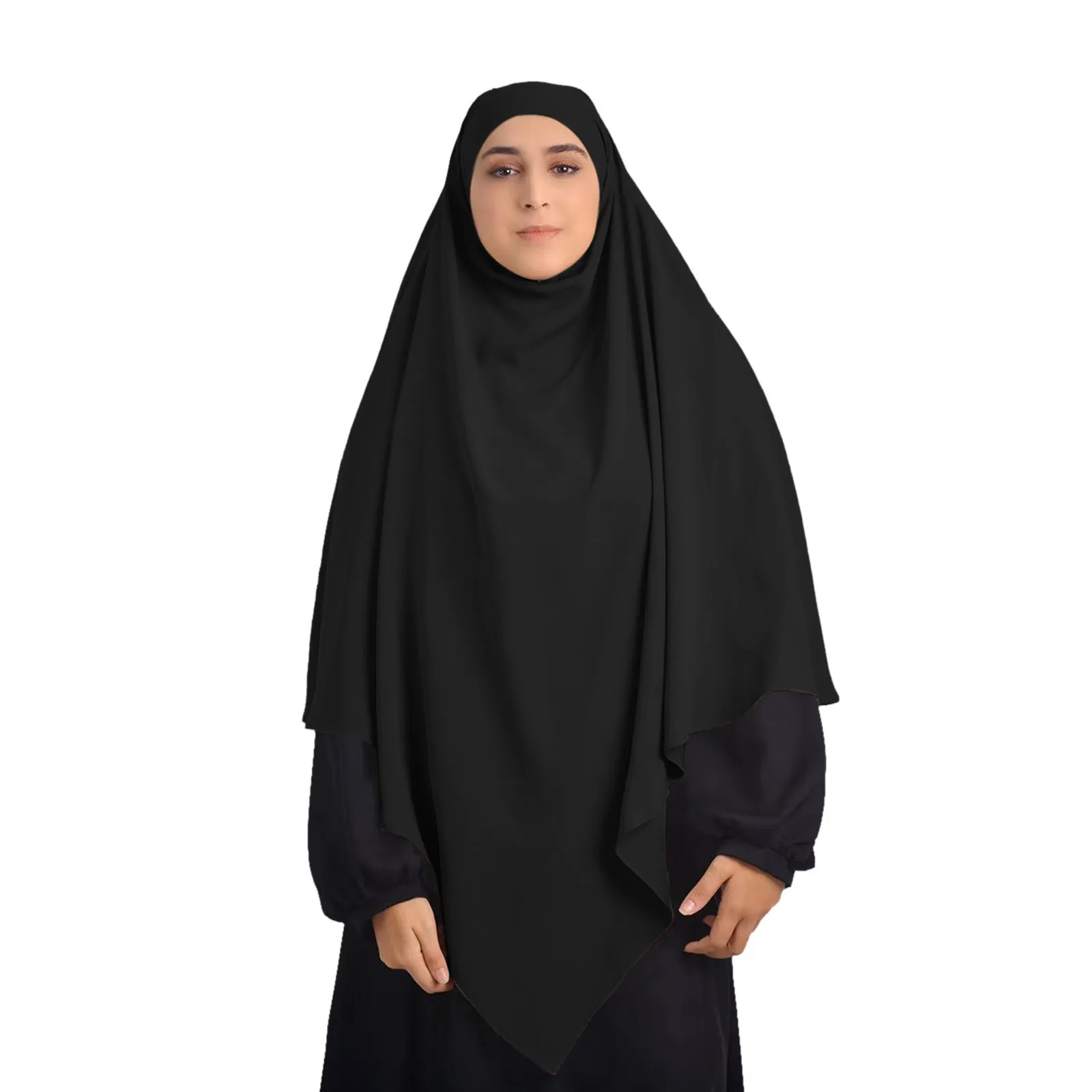 

Мусульманская женская одежда, мусульманская мода, абайя, малайский турецкий однотонный плиссированный длинный халат, мусульманская абайя ...