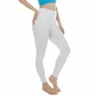 Женские теплые Стрейчевые леггинсы, Длинные облегающие леггинсы для тренировок, черно-белые брюки пуш-ап, для осени и зимы