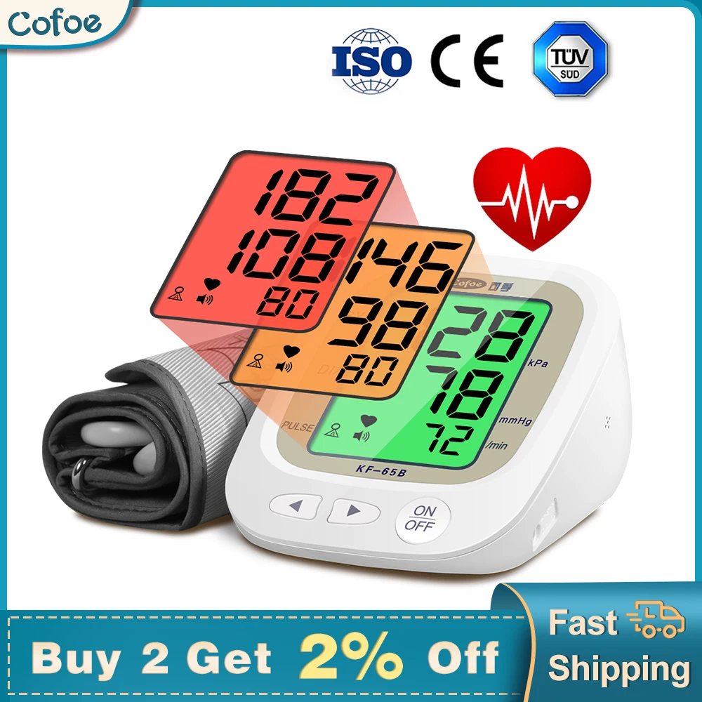 Cofoe Монитор артериального давления автоматический измеритель в верхней руке