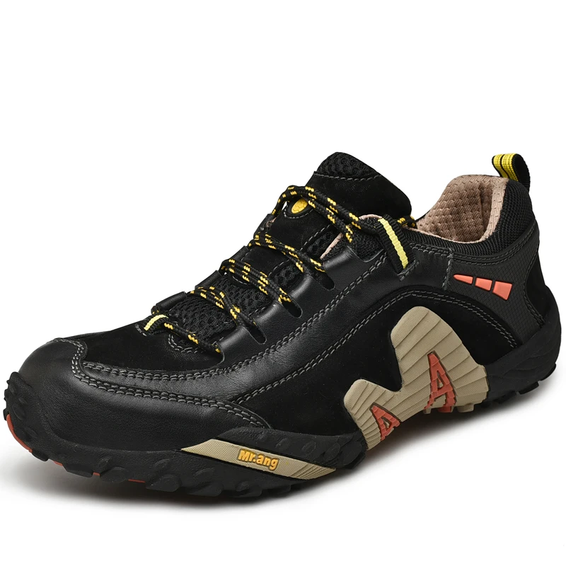 New men's hiking shoes for autumn ventilate wear-resisting waterproof skid resistance handiness outdoors | Обувь