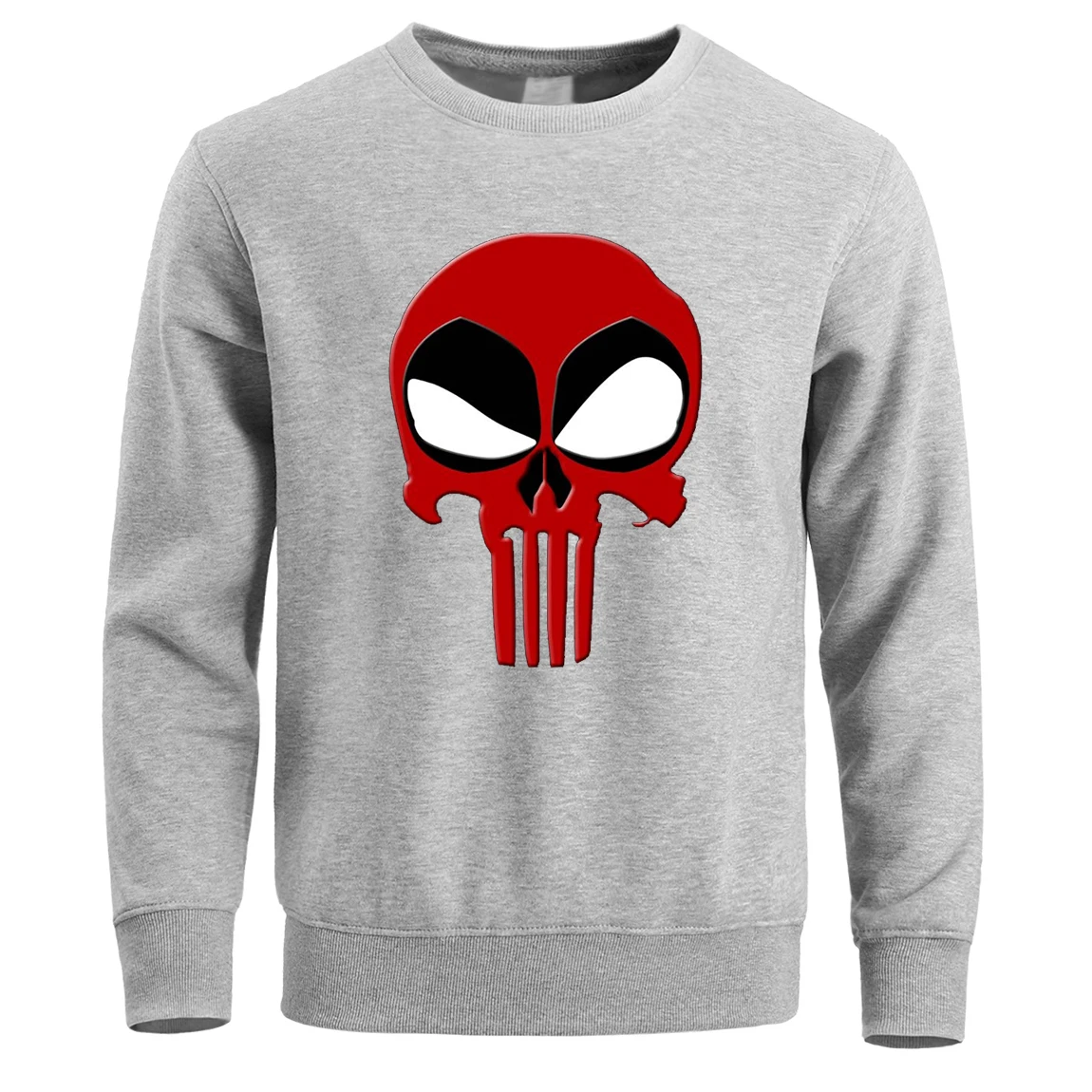 Череп Дэдпул мужская толстовка с забавным рисунком хип хоп толстовки круглым
