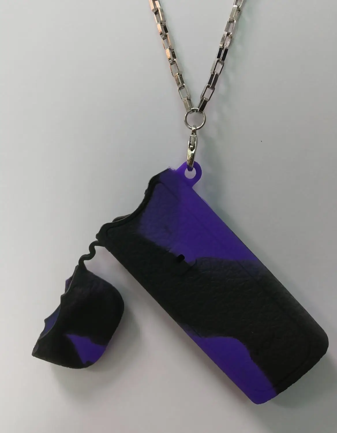 BlackPurple 1 шт. Vapesoon Nord силиконовый чехол, защитный чехол для SMOK Nord Pod system Vape комплект, силиконовый чехол Nord футляр для вейпа с металлическим шнурком - Цвет: BlackPurple