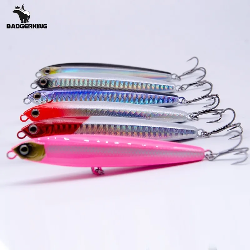 10g 14g 19g 24g sinking minnow pencil fishing lure wobblers hard bait metal hardbait artificial bait wobbler for jigging fishing