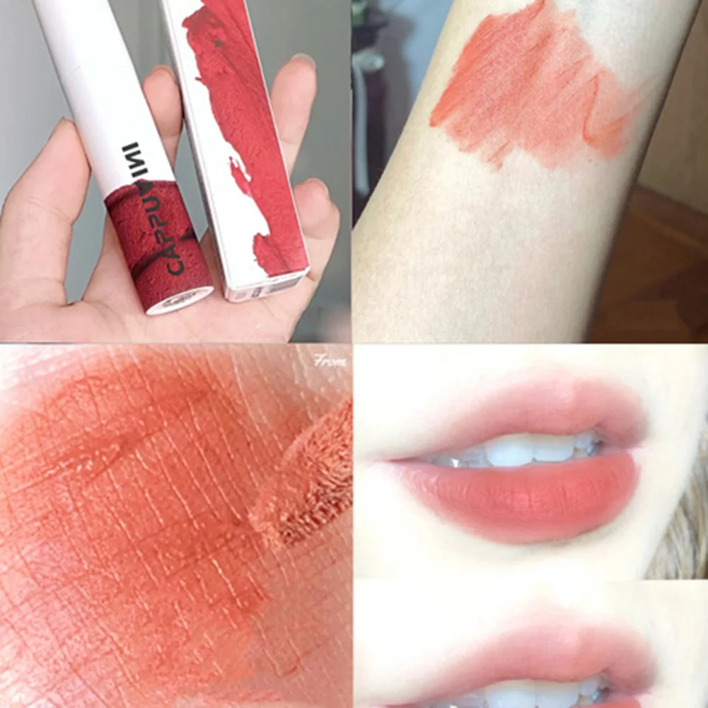 

Matte Lip Glaze High Pigment Long Lasting Lip Gloss Sexy Lip Makeup Cosmetics for Party Birthday Date Wedding