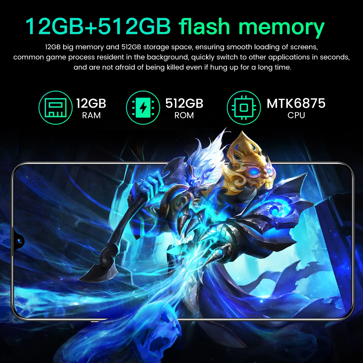 

Newest 5G Global Version X60 Pro 12GB 512GB 5000mAh 6.6'' Android 10.0 Mobile Phone Waterdrop HD Screen Cellphone Smartphone