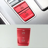 car styling console gear electronic handbrake p button decorative frame cover trim sticker for audi a6 c8 interior accessories