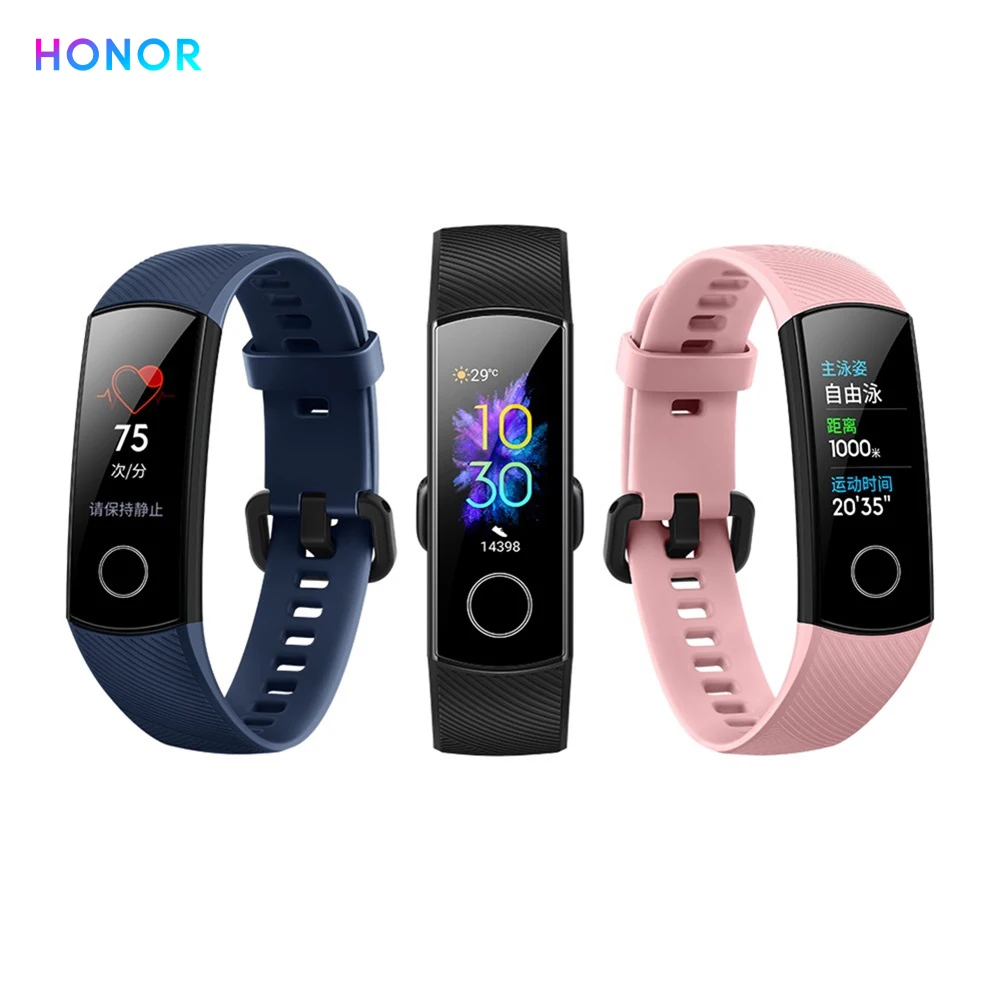 Оригинальный фитнес браслет Honor Band 5 умный с шагомером монитор сердечного ритма