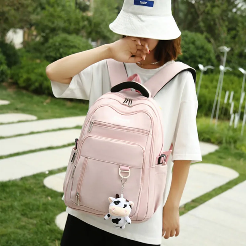 

New Women's Backpack Waterproof Oxford Cloth School Bag For Teenagers Girls Large Capacity Schoolbags Kids Bookbags Mochilas