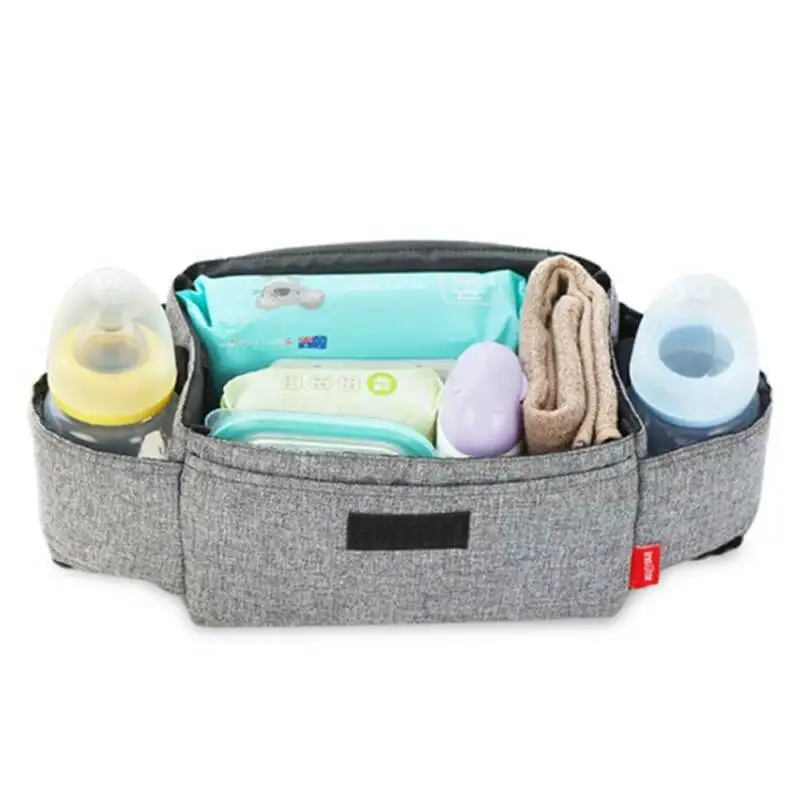 

Baby Pushchair Organizer Storage Bag Mummy Bottle Cup Holder Buggy Stroller Pram