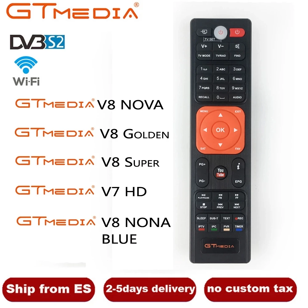 [Подлинный] HD спутниковый ТВ-приемник с дистанционным управлением для Gtmedia v8 nova и