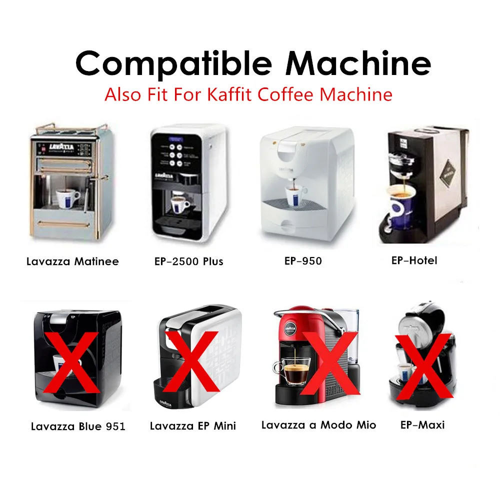 Металлическая кофейная капсула из нержавеющей стали для Lavazza Espresso Point EP 950 2500 PLUS
