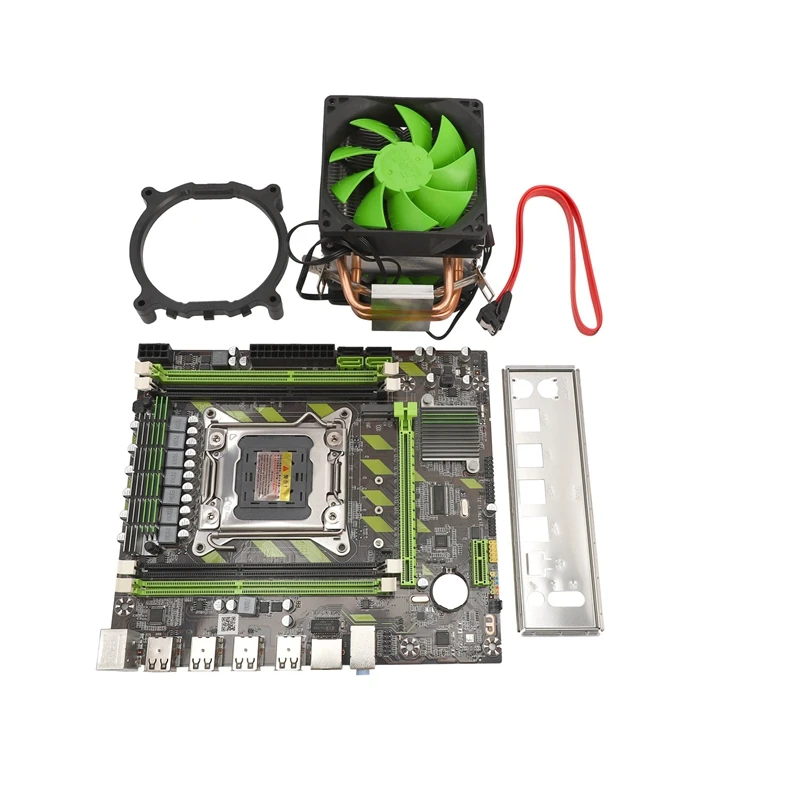 

Материнская плата X79 LGA2011, SATA3.0 2,0 USB2.0 DDR3 1866 МГц, двухканальная материнская плата для ЦП Xeon/Core с вентилятором кулера ЦП