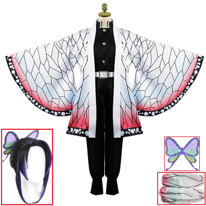 Костюм для косплея шинобу из рассекающего демонов кочоу кимоно киметсу женское и