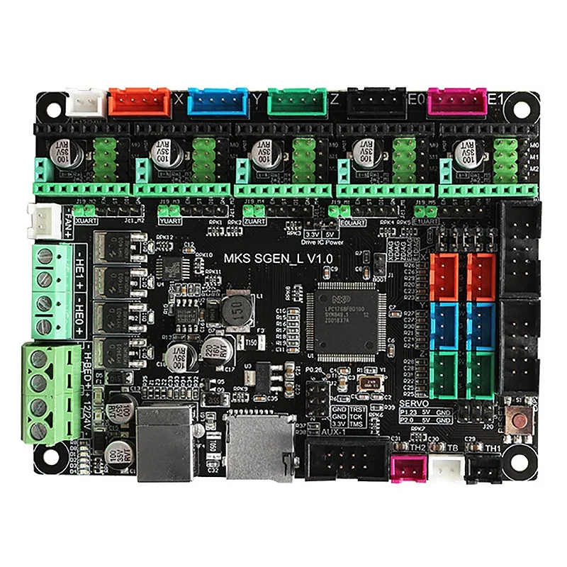 Материнская плата с 3D принтом ARM32 Bit MKS SGen L + 5 x TMC2100 драйвер совместим Uart/SPI|Детали и