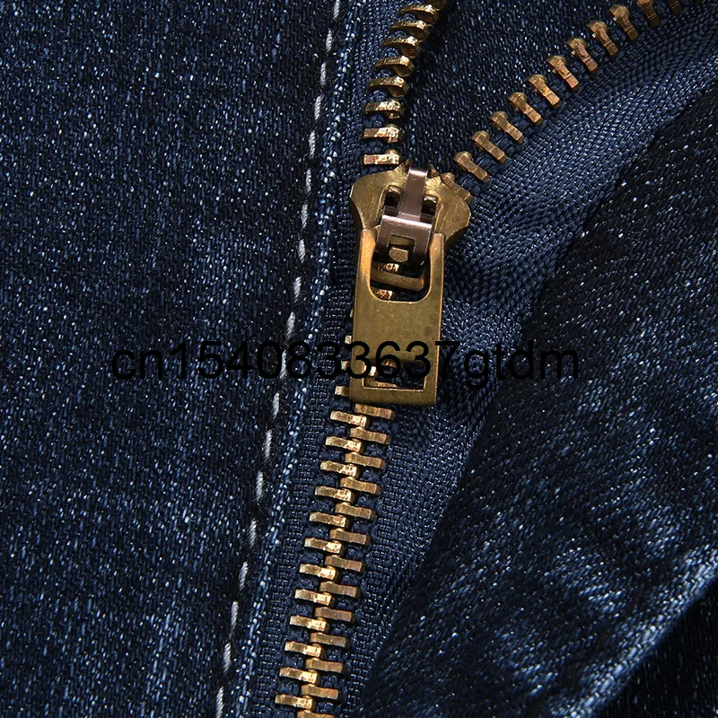 

Spring new men's fattening plus size fashion casual stretch jeans men's fat jeans