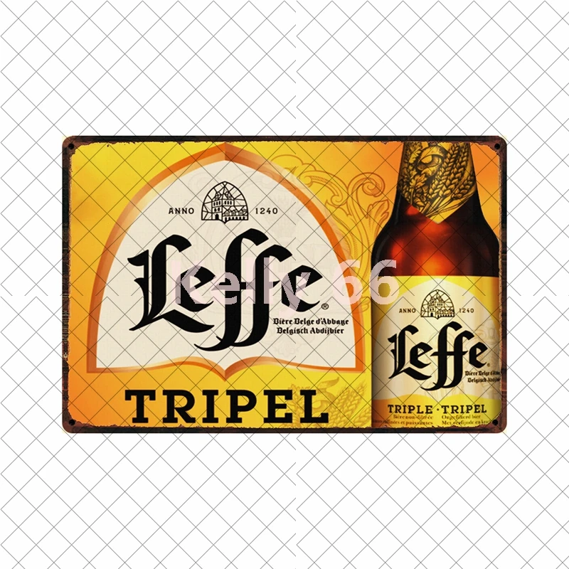 Металлическая вывеска Kelly66 бельгийское пиво Jupiler Leffe Hertog Jan Bieren La Chouffe для